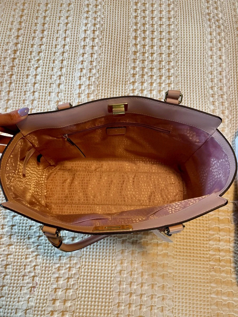 Kate Spade Kelsey Orchard Valley Leather Tote Bag